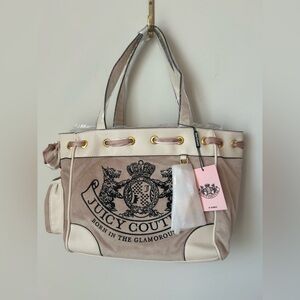 Viral Juicy Couture UK Sand Beige Daydreamer y2k  Tote Bag
